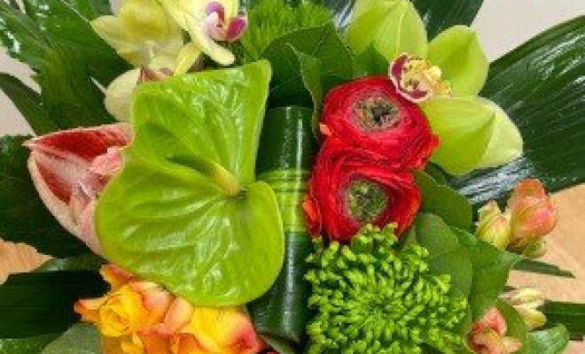  Bouquet moderne, Vaugneray, Alloin Fleurs