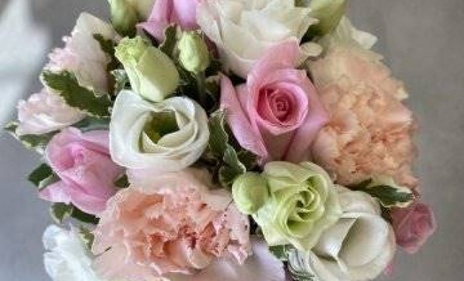 Bouquet de mariée romantique, Vaugneray, Alloin Fleurs
