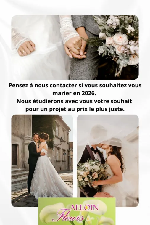 mariage 2026, Vaugneray, Alloin Fleurs